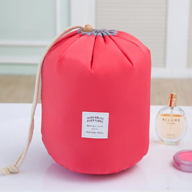 Ruputin дропшиппинг корзина для белья на шнурке в форме Для женщин косметичка высокое качество для макияжа, органайзер, сумка для хранения туалет для путешествий комплект - Цвет: Red