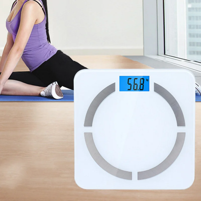 

Hot New Bluetooth LCD Weight Scale Digital Smart Scale Body Fat Bone Muscle Calorie Content Tester HY99 DC25