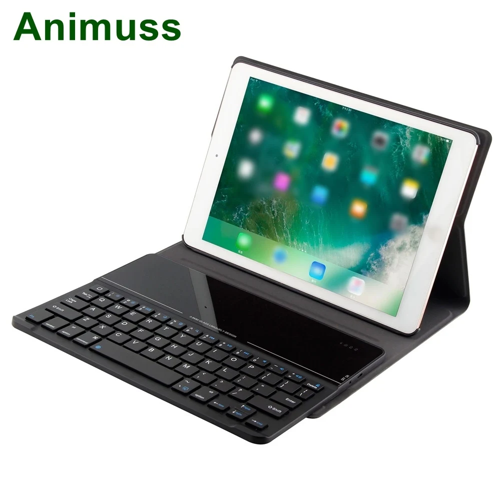 

Animuss Detachable Bluetooth Keyboard Flip Folding Tablet Cover For iPad air /air2/pro 9.7/new iPad 9.7 Case For iPad 9.7