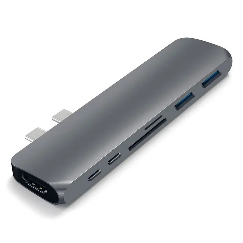 Адаптер Thunderbolt 3 USB 3,1 type-C концентратор к HDMI 4K USB C концентратор с концентратором 3,0 TF sd-ридер слот PD для MacBook Pro/Air USB-C
