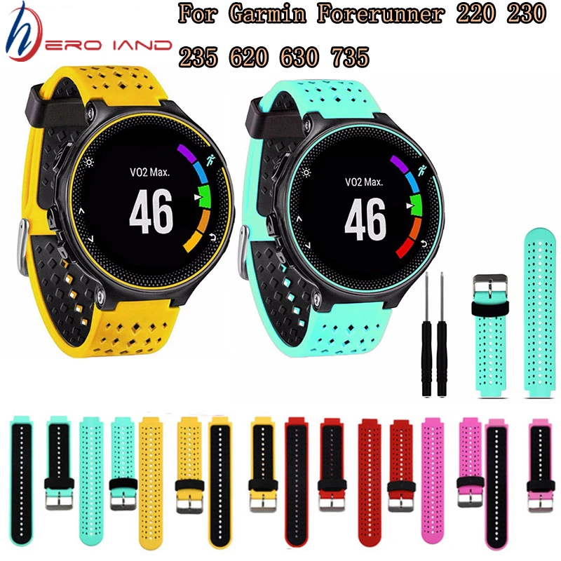 Geweldig Verhoog jezelf waardigheid Bracelet Strap Garmin Forerunner 220 | Garmin Forerunner 735 Watch Band -  Wrist Watch - Aliexpress