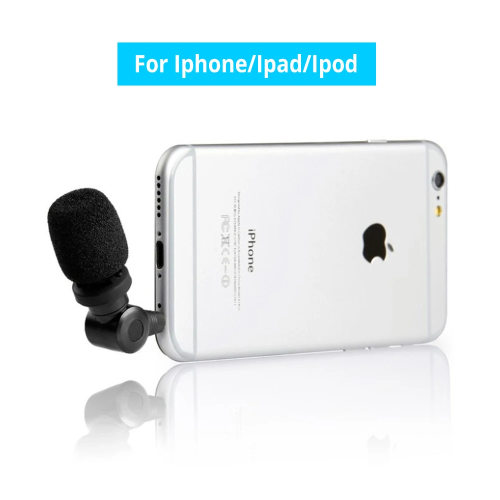 

Saramonic i-Mic Professional mini portable TRRS Condensor smartphone Microphone for iPhone iPad iPod Touch Interview