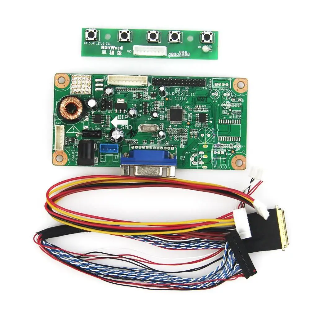 M.RT2270 LCD/LED Controller Driver Board(VGA) LVDS Monitor Reuse Laptop 1366x768 For B156XW02 V.2 BT156GW01 v4 | Компьютеры и офис