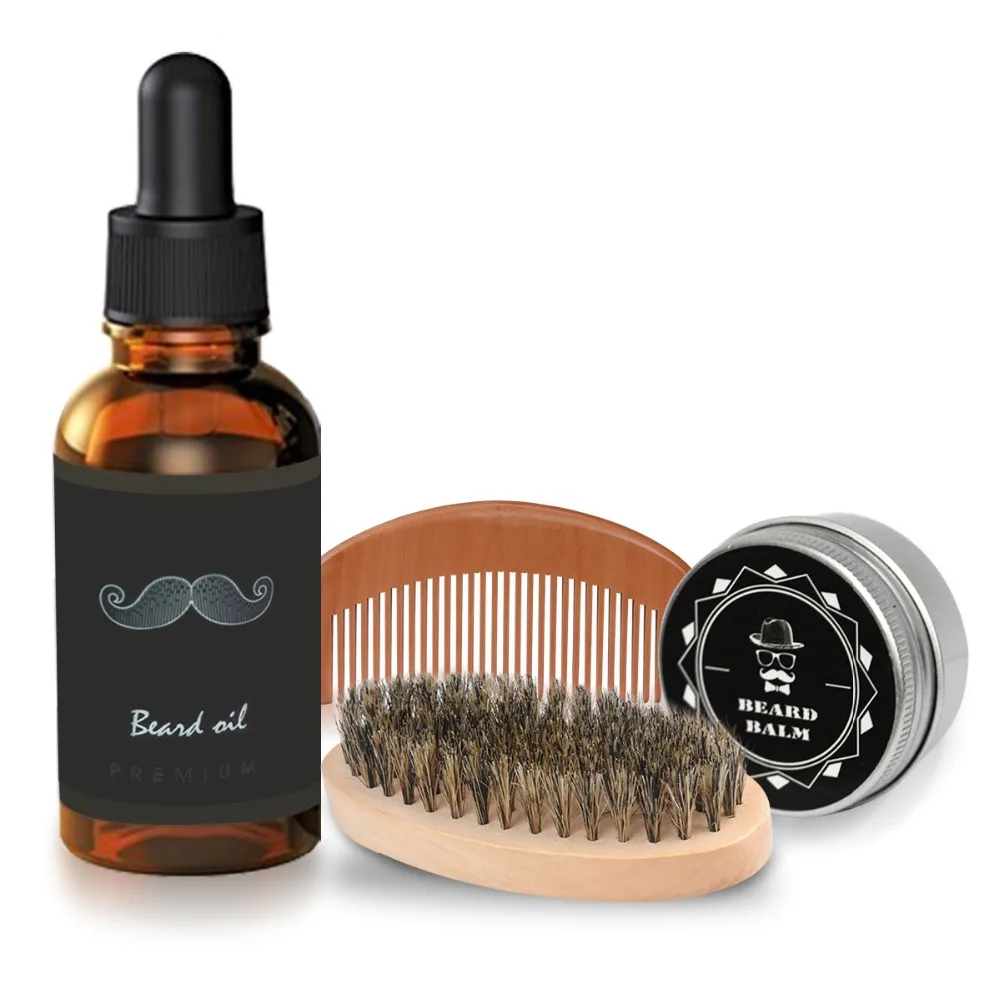 Breett Professional Beard Beauty Kit Beard Brush in Bristles Beard Comb