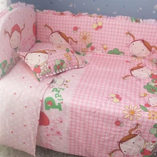 Промо-акция! 9 шт. весь набор хлопок детская кроватка комплект занавес berco кроватки Детская Колыбелька наборы для ухода за кожей, 120*60/120*70 см