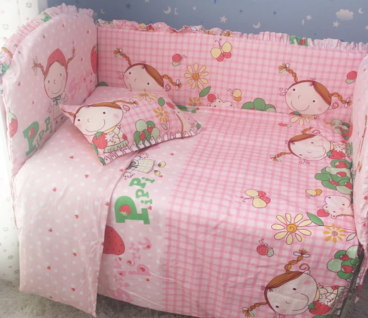 

Promotion! 9PCS whole set cotton Crib bedding set curtain berco cot bumpers baby bedding crib sets ,120*60/120*70cm