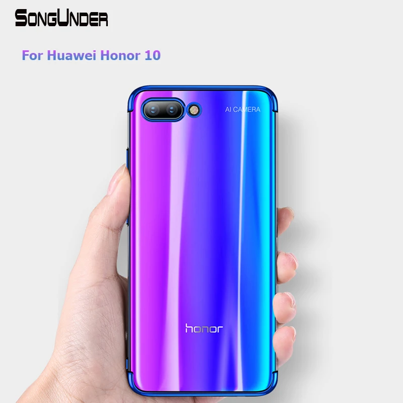 Прозрачный мягкий силиконовый чехол для Huawei Honor 10 тонкий накладка 10Lite 8 9X 20 Pro