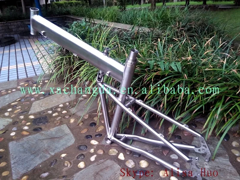 Sale titanium folding bike frame 26er titanium mountain bike frame 29er titanium folding bike frame 4