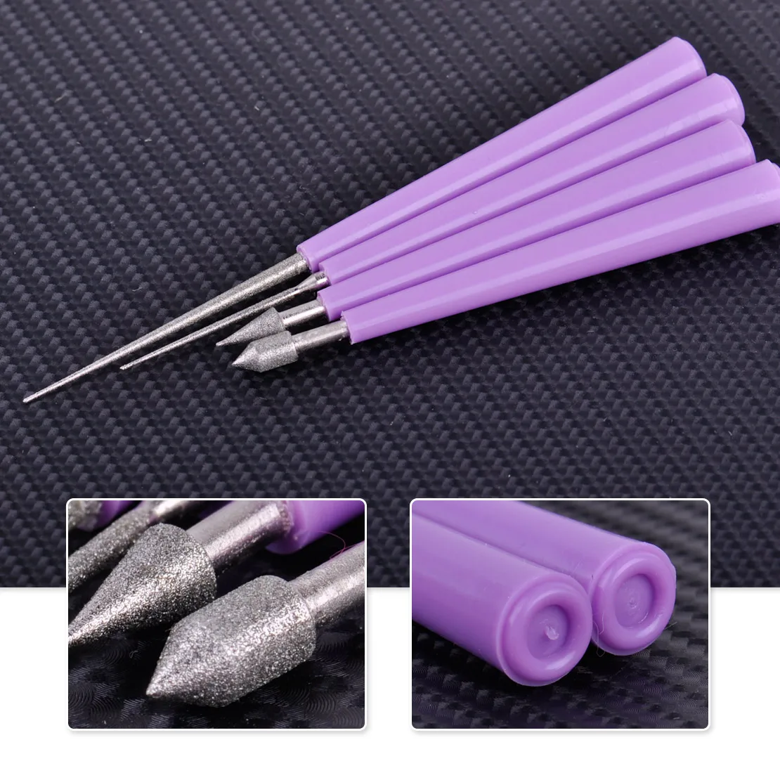 

LETAOSK New 4 PCS Diamond Pearl Glass Bead Reamer Burr Beading Hole Tool Set DIY Jewelry