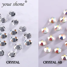 

SS3-SS40 Crystal&Crystal AB Non Hotfix Rhinestones For Nail Art Wedding Decoration 3D Nail Art Rhinestones Sewing Accessories