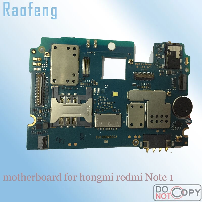Raofeng перед отправкой тест материнской платы для Xiaomi Redmi Note 1 Материнская плата WCDMA в разобранном виде с логика чипа
