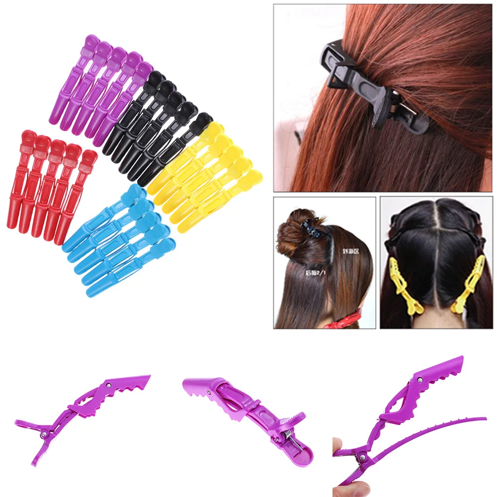 

5Pcs Alligator Hair Clips Section Clamps Hairpins Crocodile Hair Salon Professional Men/Women Beauty Hairdressing Styling Tools