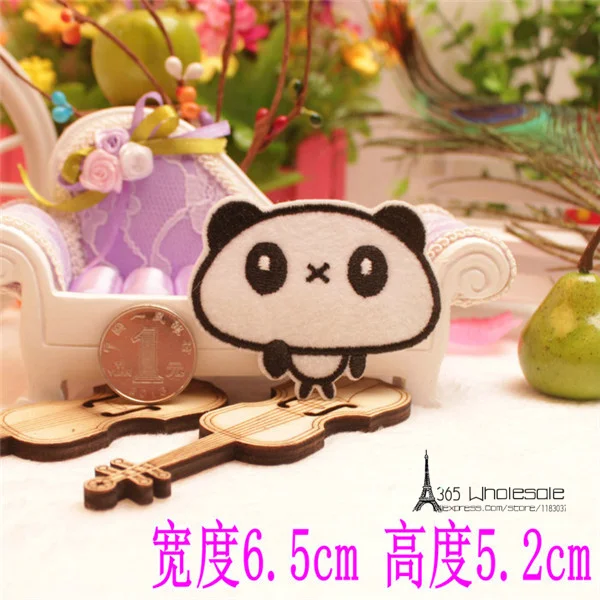 Cute Panda Iron on Cloth Patches - 6