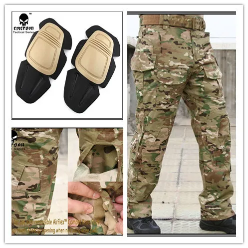 Emerson Тактические bdu G3 боевые брюки BDU военные армейские с подушечками Мультикам|g3