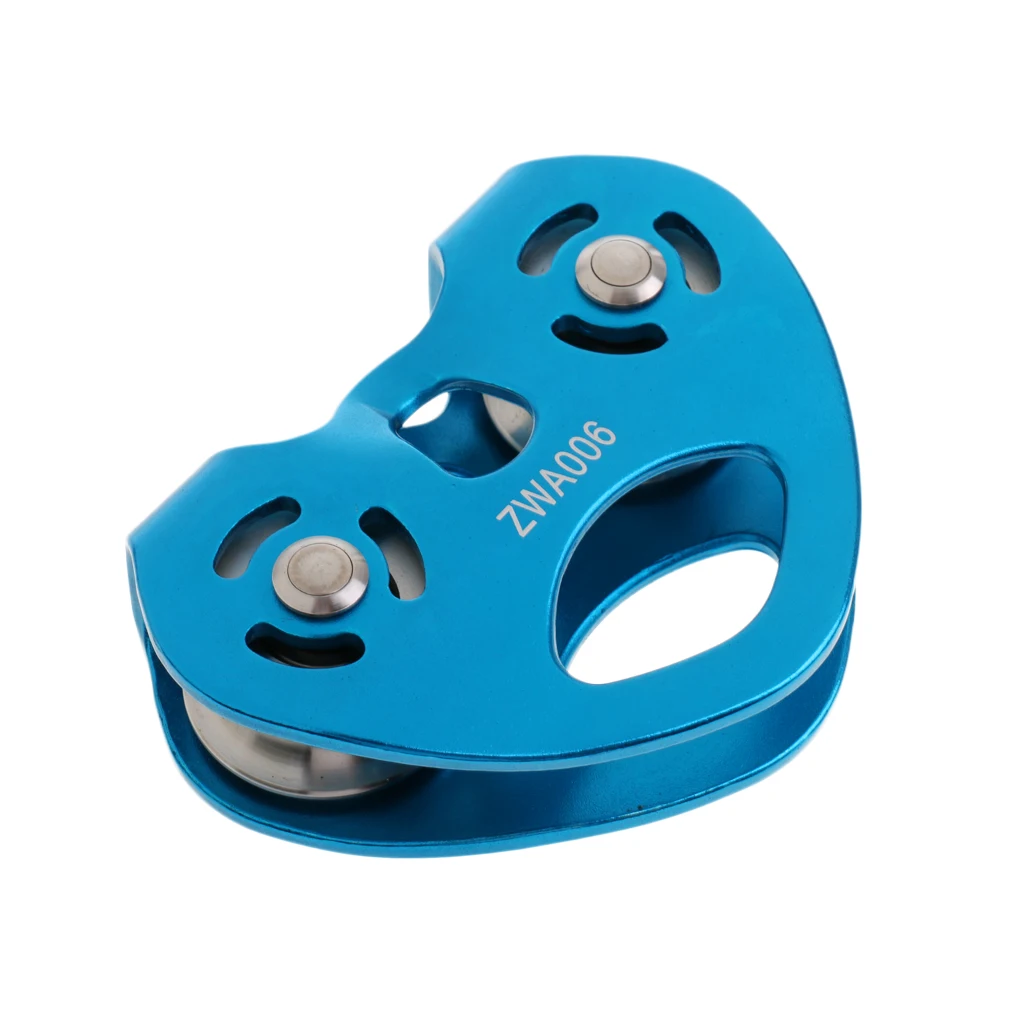 Rigging Screw 30KN Zip Line Cable Trolley Zipline Fast Speed Dual Pulley