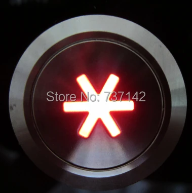 

ELEWIND 19mm illuminated metal push button With Illuminated icon(PM193F-11/R/12V/S With Illuminated icon)