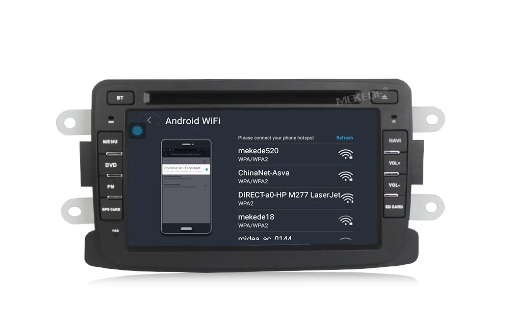 Top MEKEDE 4g LTE Android 7.1 Car DVD Player For Dacia Sandero Duster Captur Lada Xray 2 Logan Trafic X83 2014 GPS radio 19