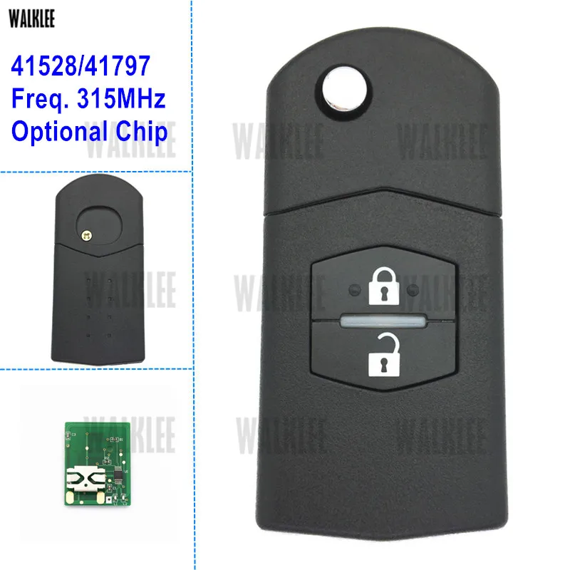

WALKLEE Remote Key 315MHz for MAZDA for Visteon 41528 or 41797 M3 Axela M5 Premacy M2 Demio M6 Atenza M8 MPV Car Vehicle Auto