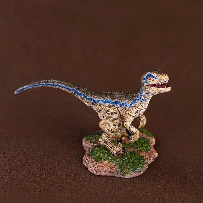 Коллекция моделей динозавров из Юрского периода, игрушки для подростков, велоцираптор, синий, ограниченная распродажа 100 штук