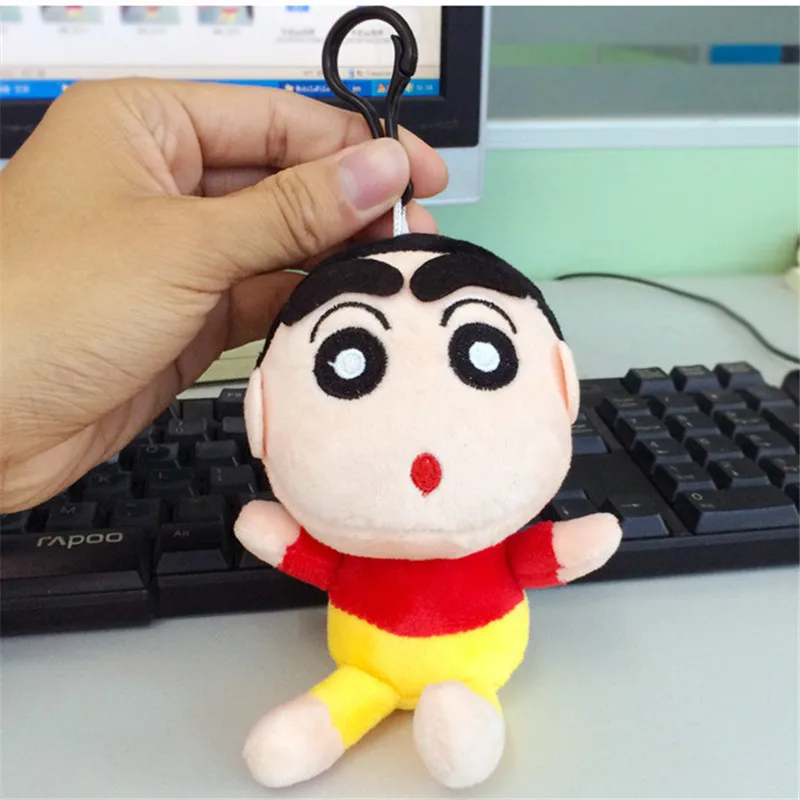 Японии аниме озорной Crayon Shin Chan peluche плюшевые Игрушечные лошадки подвеска супер милый Shin-Chan мультфильм чучела Куклы 15 см 10 шт