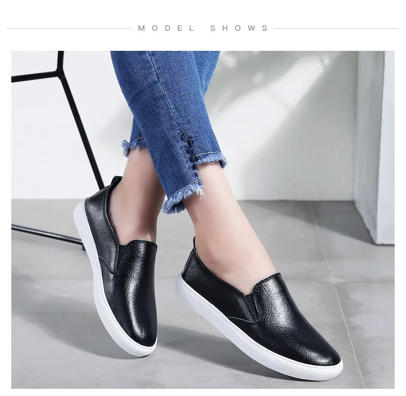 2019 High Quality Fashion Women Flats Loafers Casual Leather Shoes Woman Loafer Slip On Shoes For Women Moccasins slipony (9)