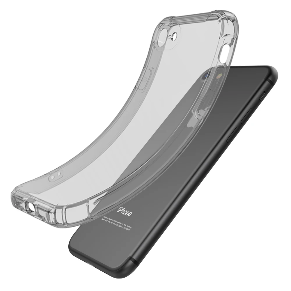 

Case for iphone 8 Silicone Soft Air cushion cover iphone 8 plus Anti-knock Dirt-resistant Camera Screen protection Transparent