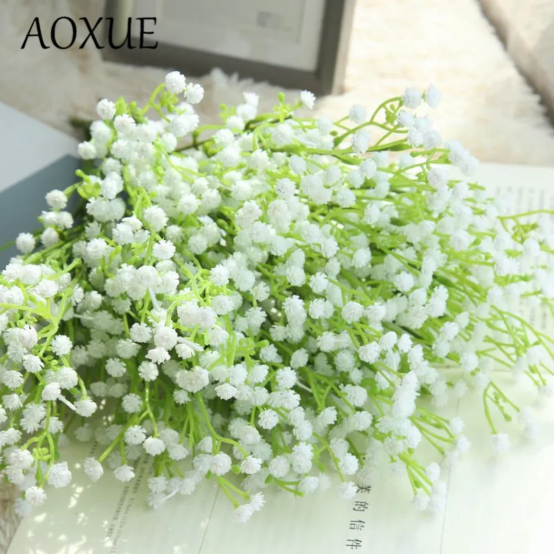 Искусственный цветок Gypsophila beam украшение для дома гостиной сада свадьбы ручная