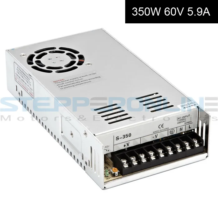 Switching Power Supply 60V 350W 5.9A power source 115V/230V AC CNC Power Supply for CNC Router Kits