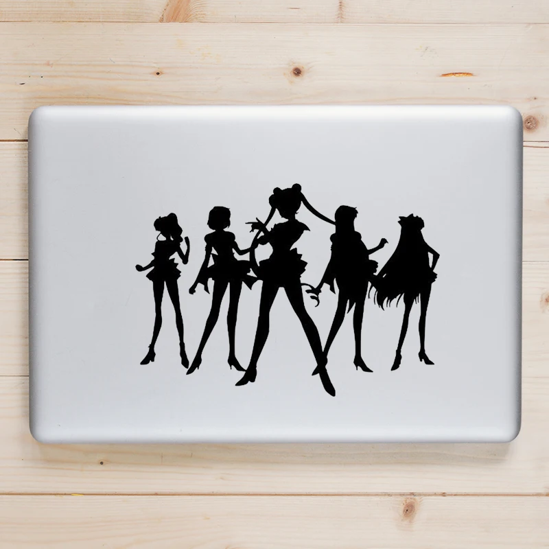 Soldier Sailor Moon Laptop Sticker for Macbook Decal Pro Air Retina 11 12 13 14 15 inch HP Dell Mac Book Skin Notebook Sticker