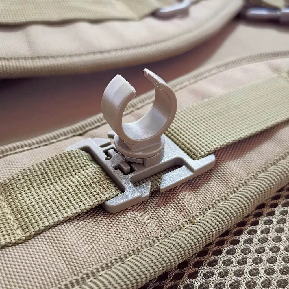 LC-10 Khaki AloneFire светодиодный фонарик поворотный U кольцо зажим для лямки тактический рюкзак прикрепить ремень повесить лагерь Открытый Поход горный подъем - Испускаемый цвет: LC-10 Khaki