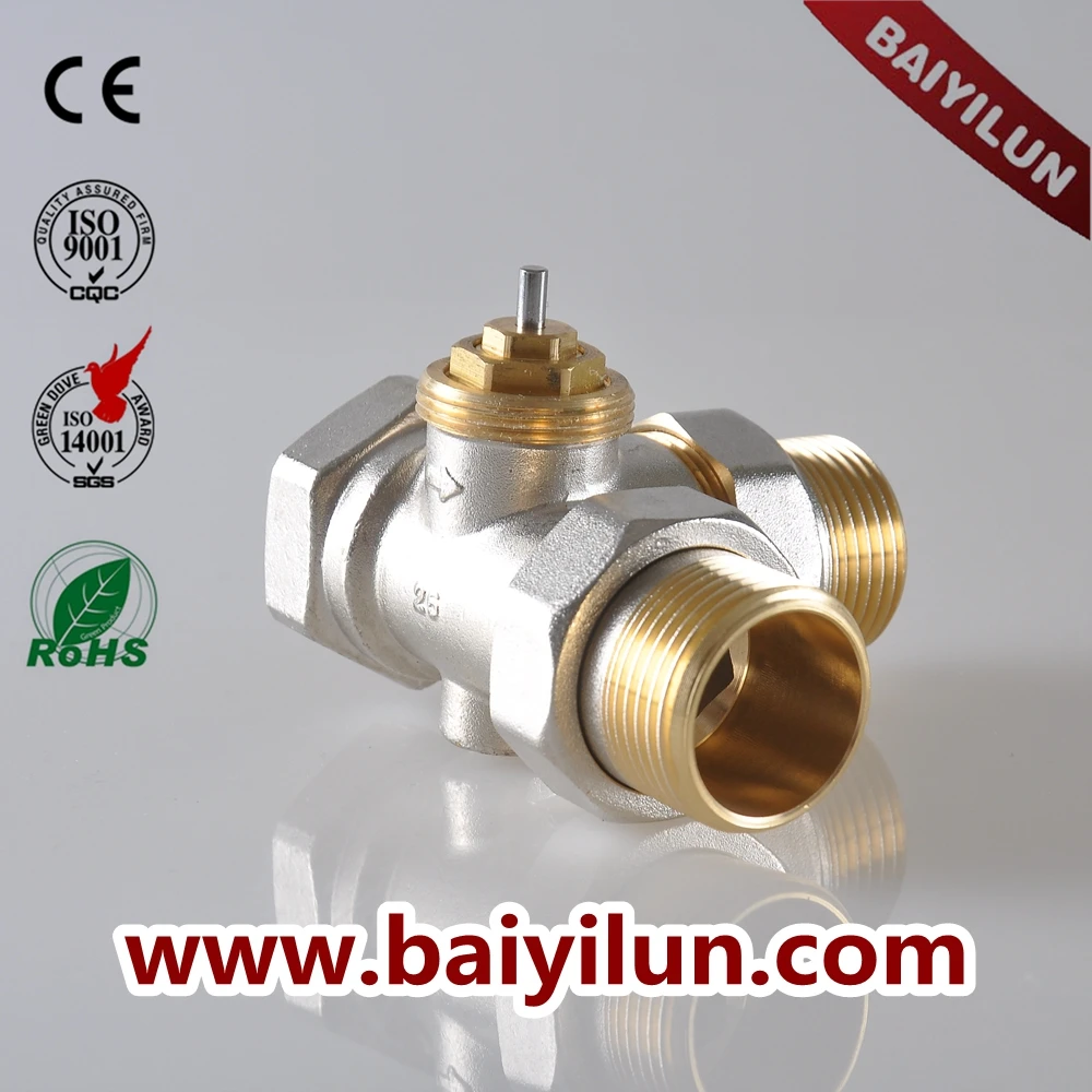 

Thermostatic automatic radiator valve,3 way hydraulic control valve,DN25 3 way thermostatic radiator valve
