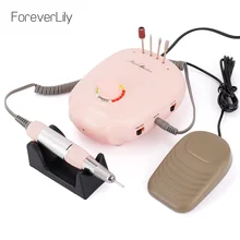 Розовая дрель для маникюра, 35000 об/мин, 20 Вт, электрическая дрель для ногтей, аксессуары для сверла машины, контроль скорости, розовый маникюр, инструменты для ногтей, салон