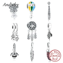 Подходит к оригинальному браслету Pandora талисманы 925 пробы серебряные талисманы духовный Ловец снов Висячие Бусины DIY Ювелирные изделия Berloque