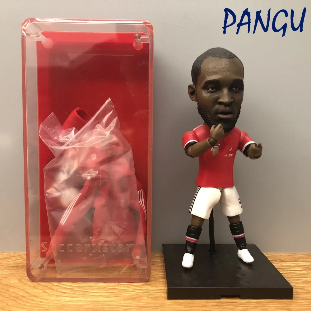 Soccerwe dolls figurine Sports stars LUKAKU #9 RED delicate Movable joints resin model toy action figure collectible gift