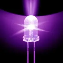 100 шт./лот, прозрачный 3 мм, яркий светодиодный светильник фиолетового цвета, диод, светодиодный Диод F3