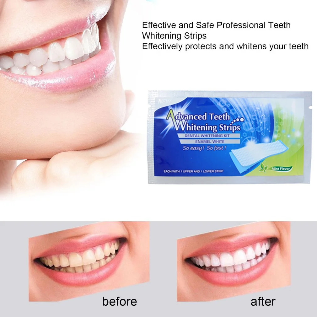 Advanced Teeth Whitening Strips 3D Ultra Gel Bleaching Tooth