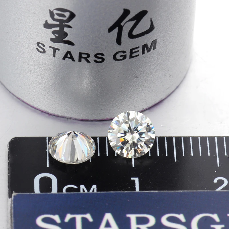 Высокое качество EF цвет круглый блестящий огранка 3 5 мм 0.2ct свободные moissanite