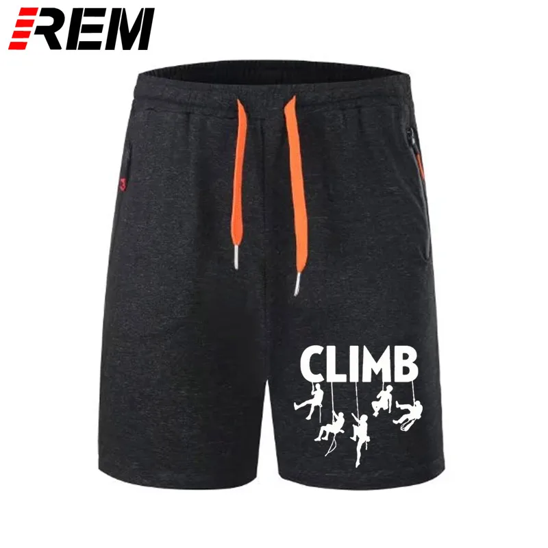 Короткие штаны, стильные, модные, с рисунком, для восхождения, для мужчин, хлопковые, с круглым вырезом, с коротким рукавом, мужская спортивная одежда, короткие штаны для фитнеса