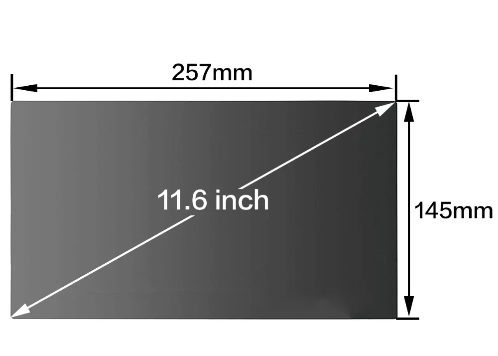 Фильтр конфиденциальности для Macbook Air, 11 дюймов, модель ноутбука A1465 A1370, Антибликовая Защитная пленка для экрана, Размер 257 мм* 145 мм для Air 11,6