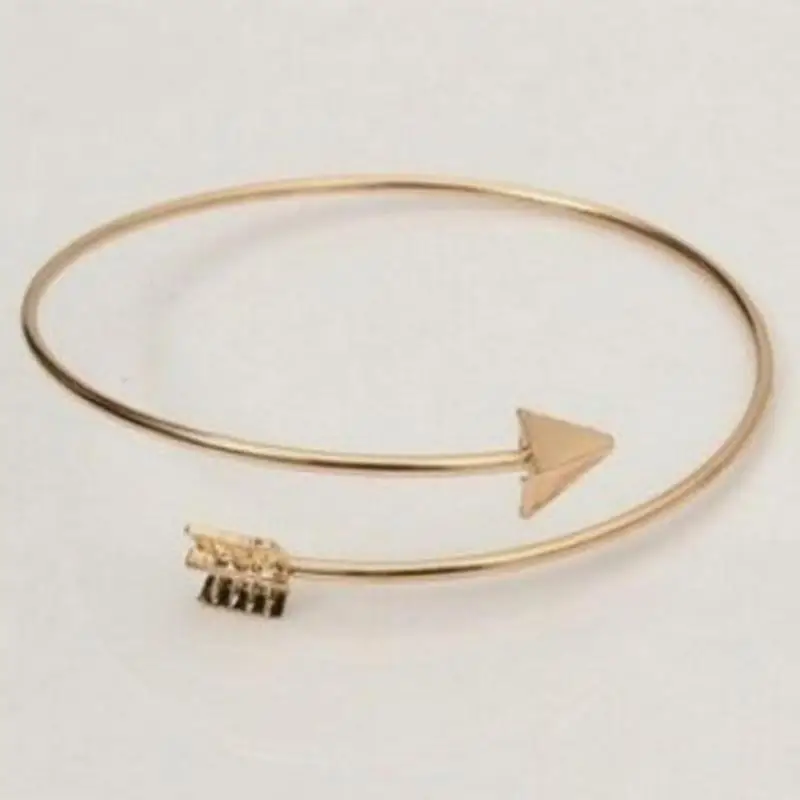 

New Gothic Punk Lady Bracelet Cuff Bracelet Jewelery Adjustable Arrow Bracelet For Women Bracelets Bangles Wholesale