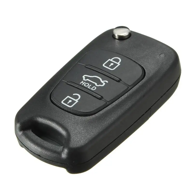 3Buttons Remote Folding Flip Key Case Fob Shell For KIA Soul Rondo SportageB SM