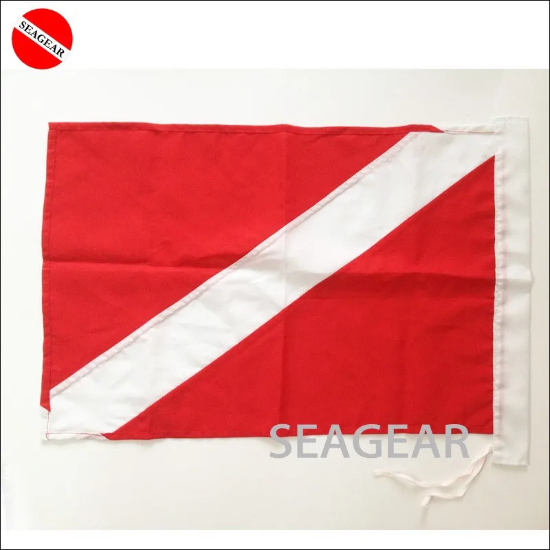 350 мм x 600 мм Дайвинг Флаг красно-белый флаг Diver ниже флаг обратите внимание Дайвинг флаг