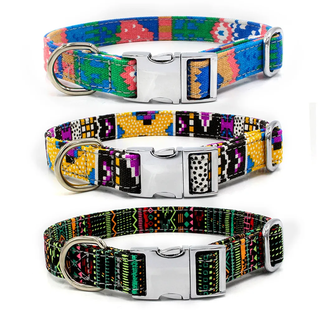 

Dog Collar Personalized Nylon Pet Dog Tag Collar Custom Puppy Cat Nameplate ID Collars Adjustable For Medium Large Dogs Engraved