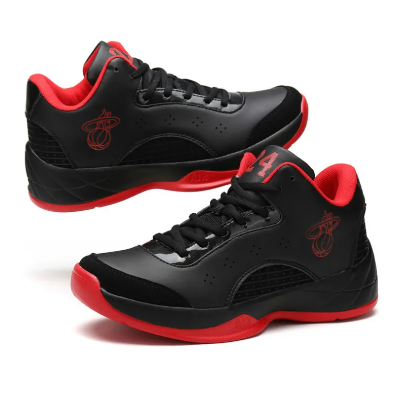 

2018 new shock absorber air cushion basketball shoes outdoor comprehensive training anti slip sneakers large size men's shoes