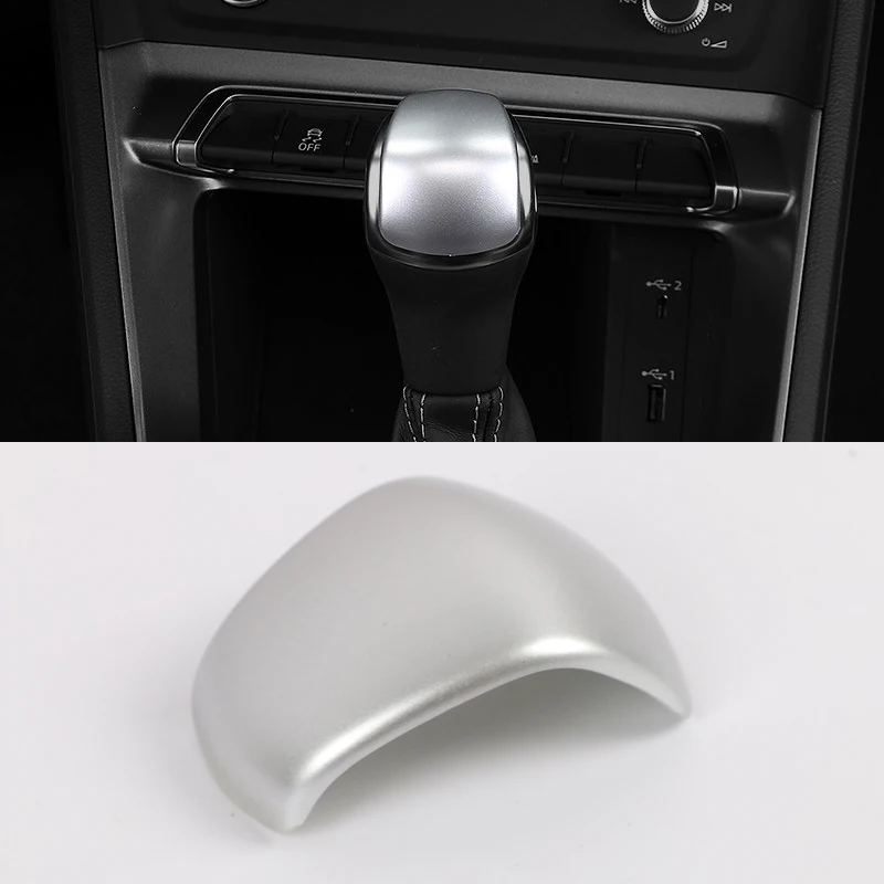 

Fit For Audi Q3 F3 2019 2020 Car Styling ABS Inner Gear Shift Knob Upper Cover Cap 1pcs Auto Accessories