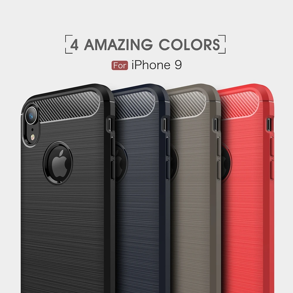 cheap Phone Case For iPhone XS Max Case Luxury Carbon Fiber Soft Case For IPhone XR Cover Coque For IPhone 7 8 Plus 6 6s X Coque Funda