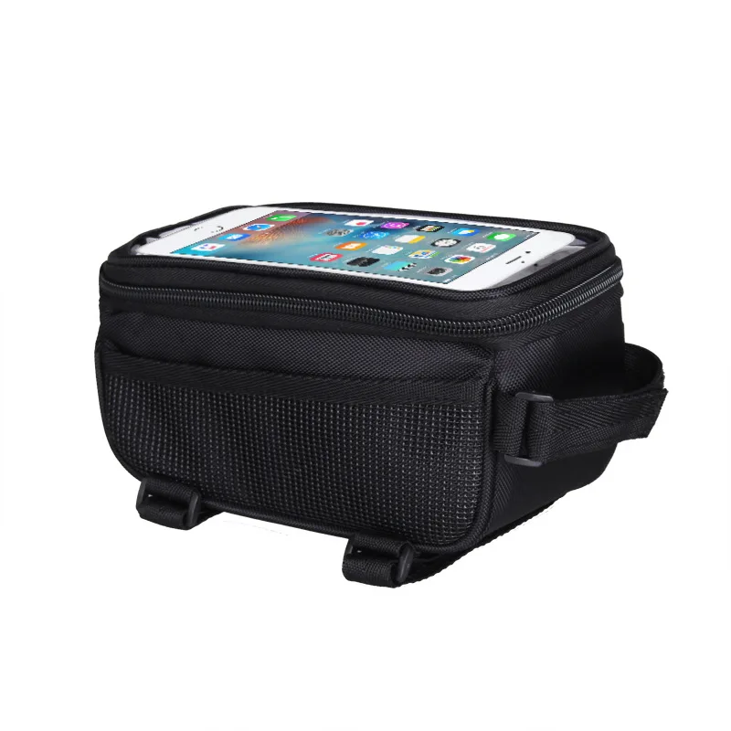Excellent B-SOUL 1.5 L/5.5 Inch Bicycle Bag Bike Front Frame Bag Waterproof Touch Screen Cycling Bag Tube Storage Bag For Mobile Phone 2