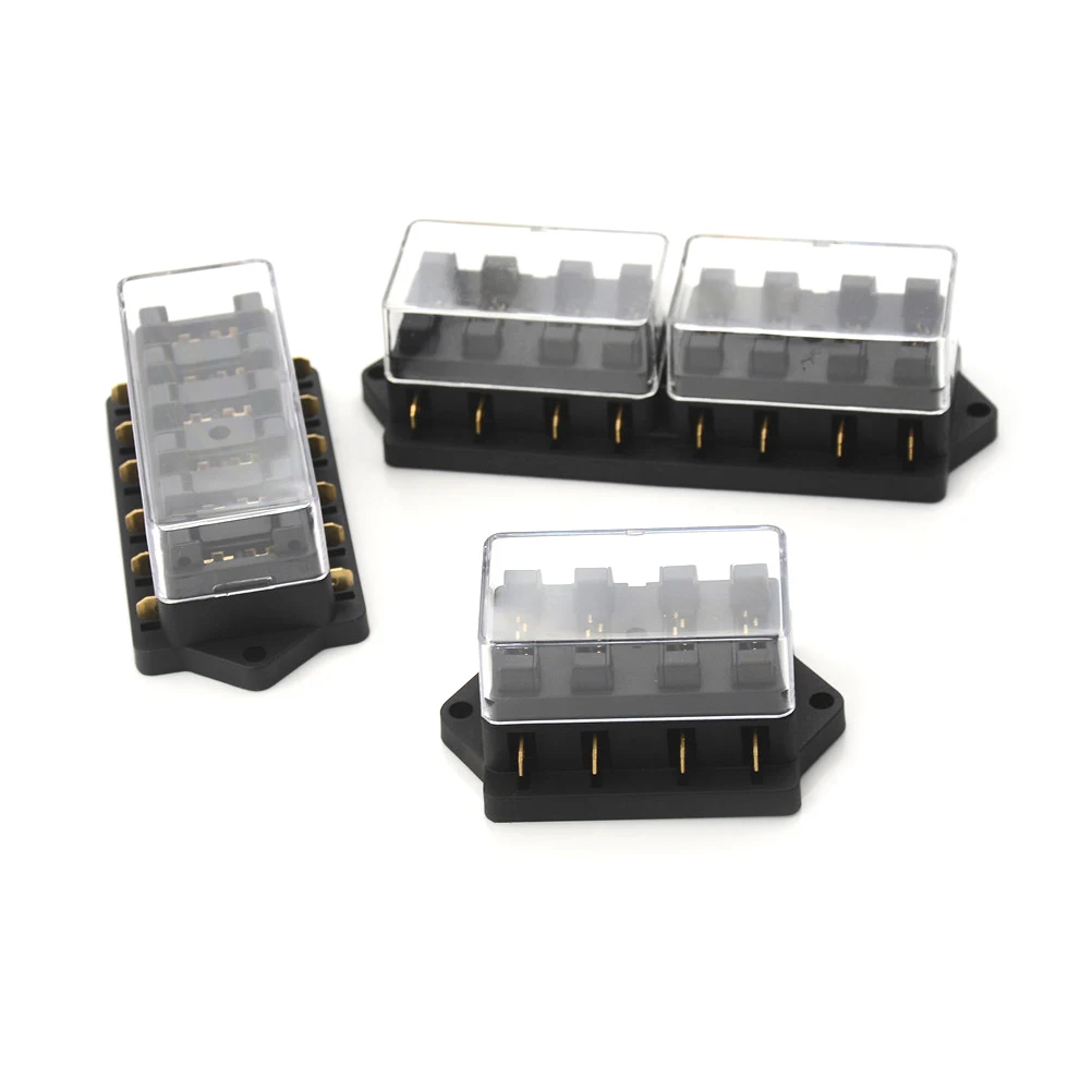 4/6/8 Way Car Circuit Fuse Box Varied Way Flat Plate Fuse Box  Car Vehicle Circuit Automotive Blade Car Fuse Accessory New
