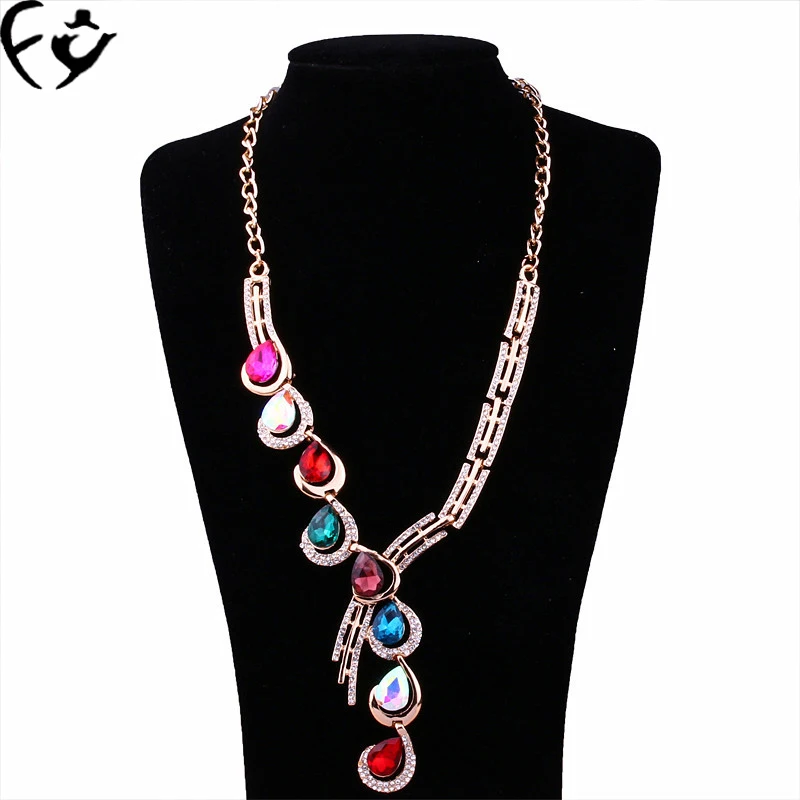 Женское Ожерелье FANGY00088 большого цвета|necklace necklace|big colorful necklacesnecklace big |