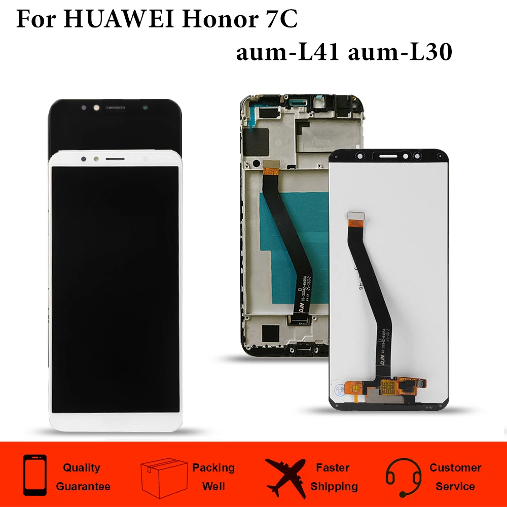 100% протестированный ЖК-дисплей для Huawei Honor 7C aum-L41 Aum-L41 кодирующий преобразователь